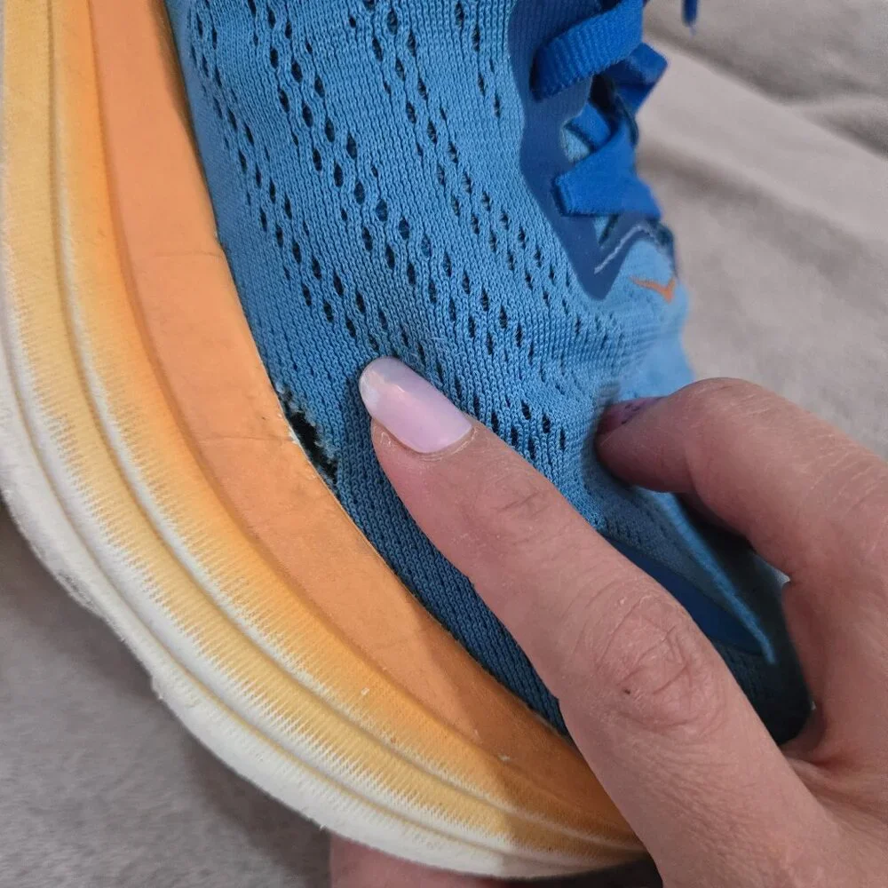 Hoka One One Bondi 8 Coastal Sky Vibrant Orange Size 12 - Picture 3 of 11